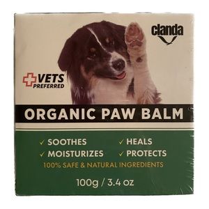 Clanda Organic Paw Balm for Dogs Paw Protection 3.4 oz